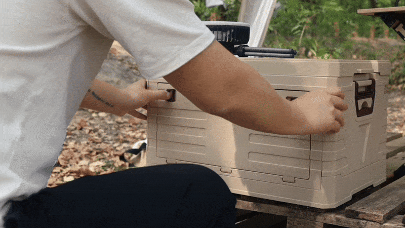 Folding SpaceMax Storage Box with Tabletop