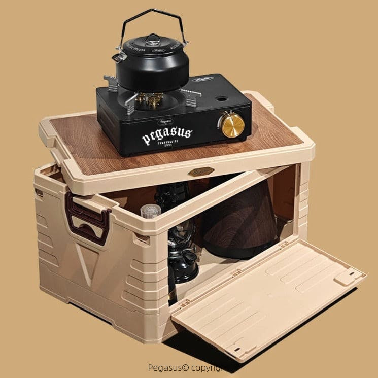 Folding SpaceMax Storage Box with Tabletop